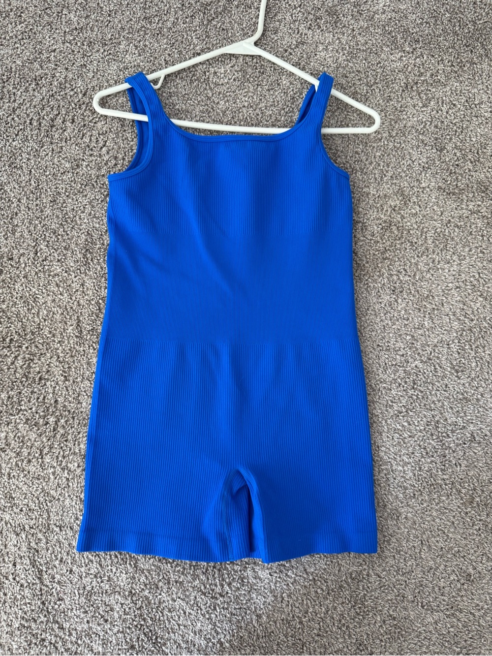 Royal Blue Ribbed Women’s One-Piece Bodysuit